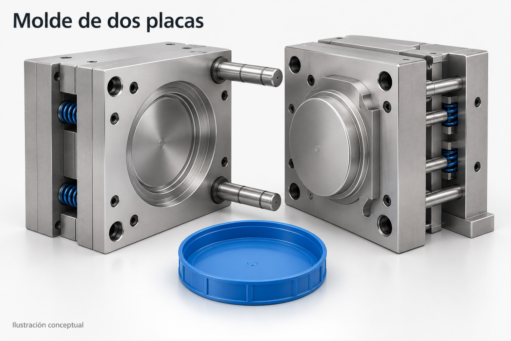 Molde de dos placas