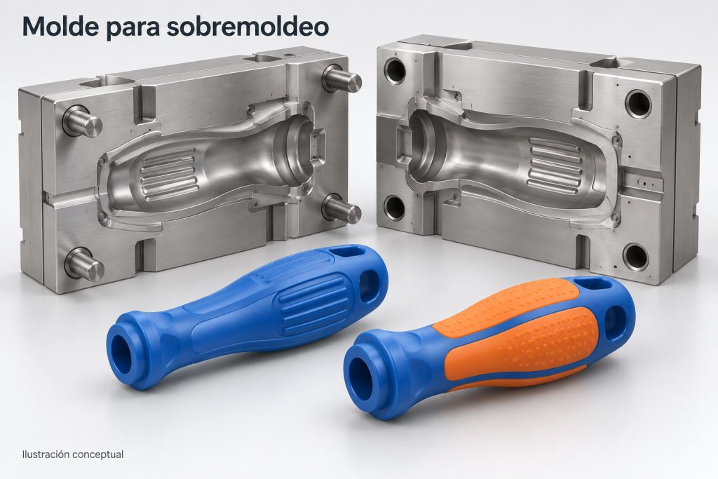 Molde para sobremoldeo